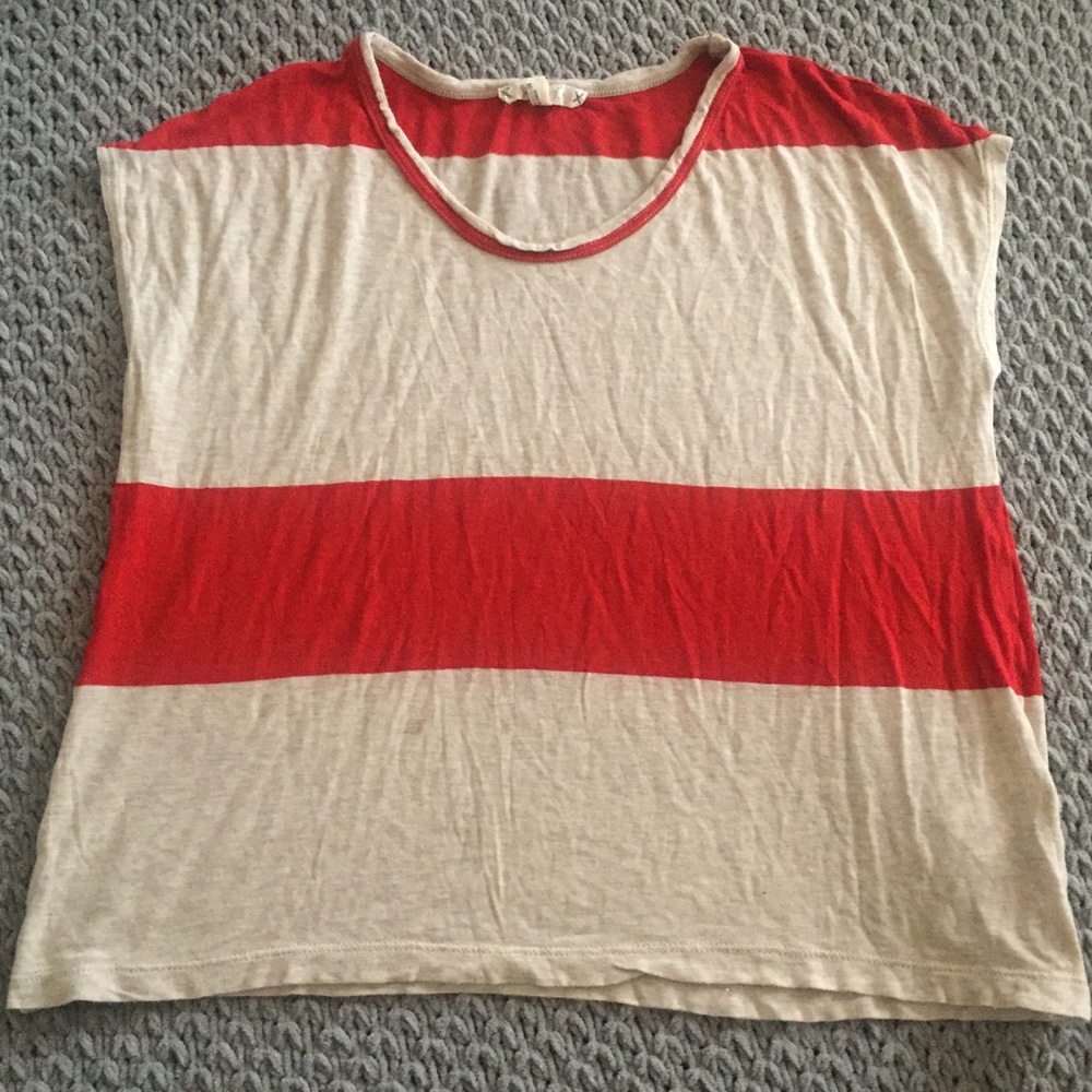 Red and Cream Shirt